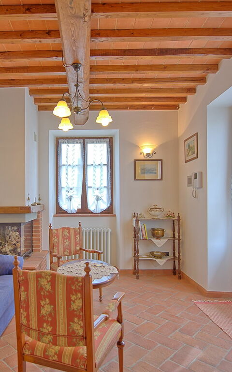 Villa Farneta: Woonkamer
