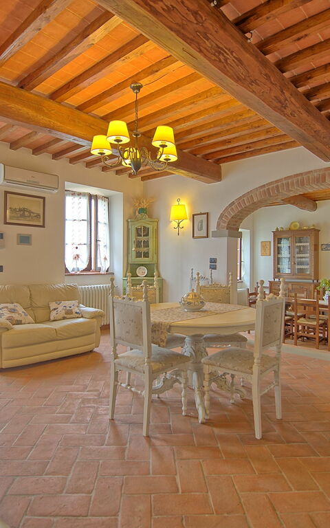 Villa Farneta: Keuken, Lunchroom