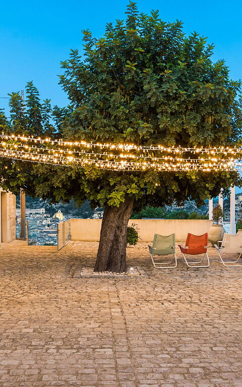 Villa Luna: Balkon / terras / patio, Buitenkanten, Buitenshuis