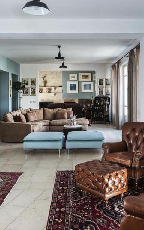 Villa Casi o Cantu: Woonkamer