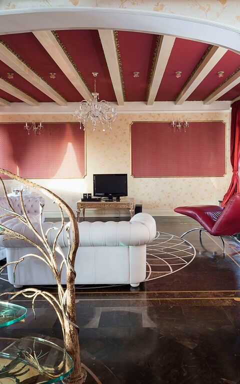 Villa Drago Spa: Woonkamer