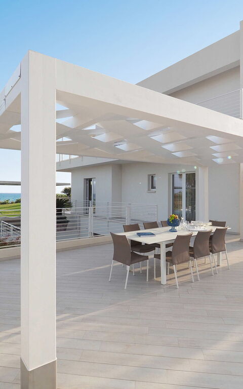 Villa Blumarine: Balkon / terras / patio, Buitenkanten, Buitenshuis