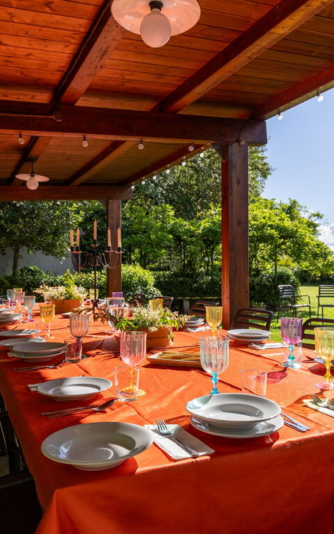 Villa Cangeli: Balkon / terras / patio, Buitenshuis