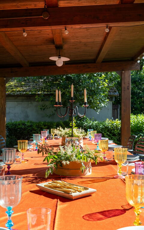 Villa Cangeli: Balkon / terras / patio, Buitenshuis