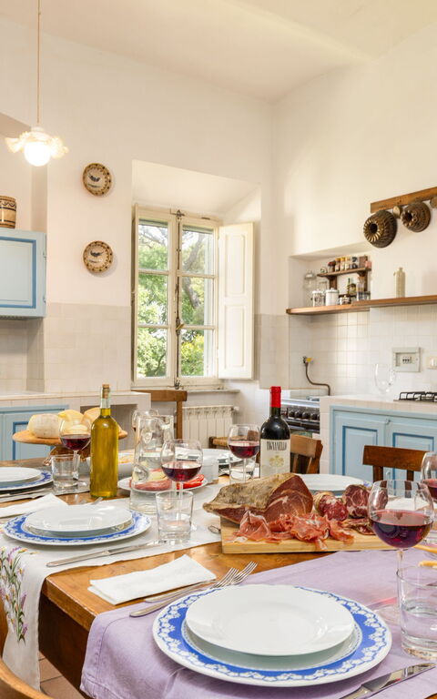 Villa Cangeli: Keuken, Lunchroom