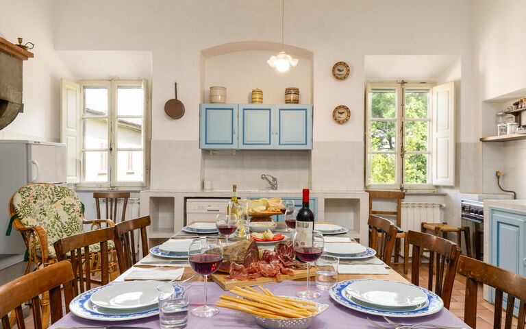 Villa Cangeli: Keuken, Lunchroom