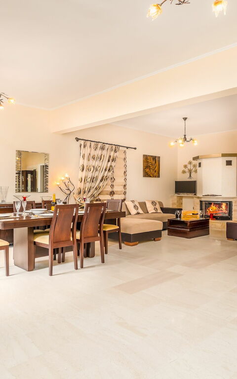 Villa Giador: Woonkamer