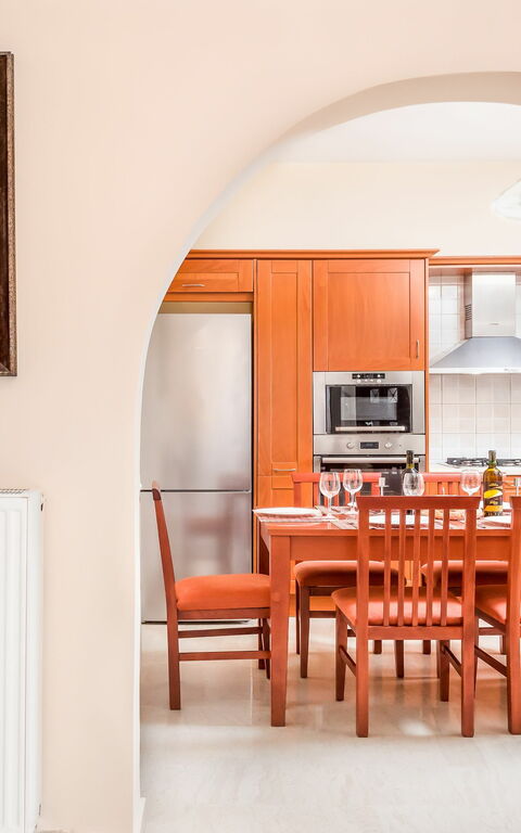 Villa Giador: Keuken, Lunchroom