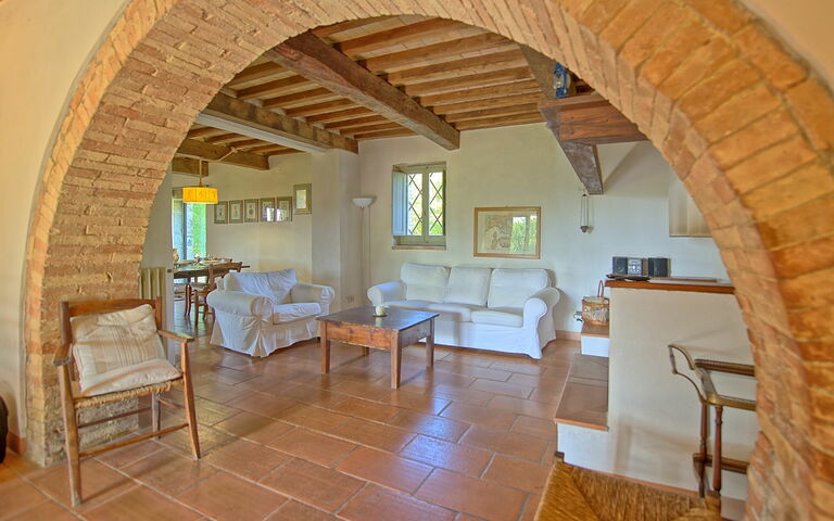 Villa Gualchiere: Woonkamer