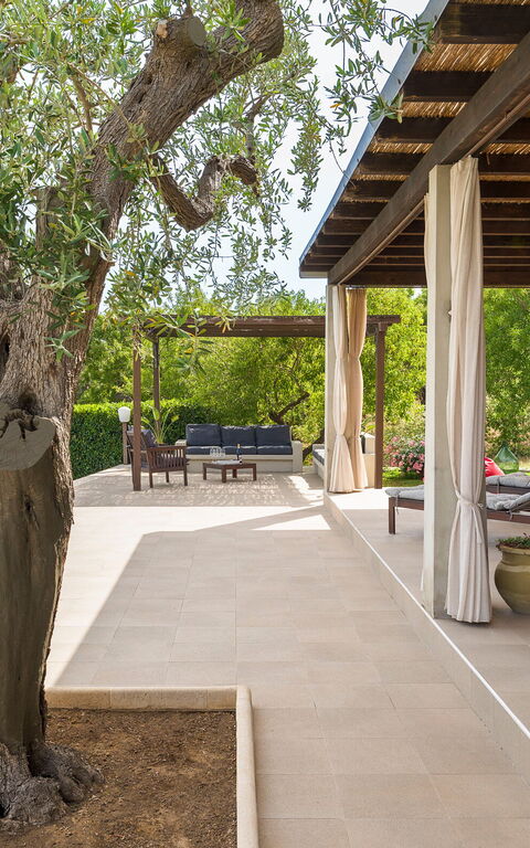 Villa Mara: Balkon / terras / patio, Buitenshuis, zwembad