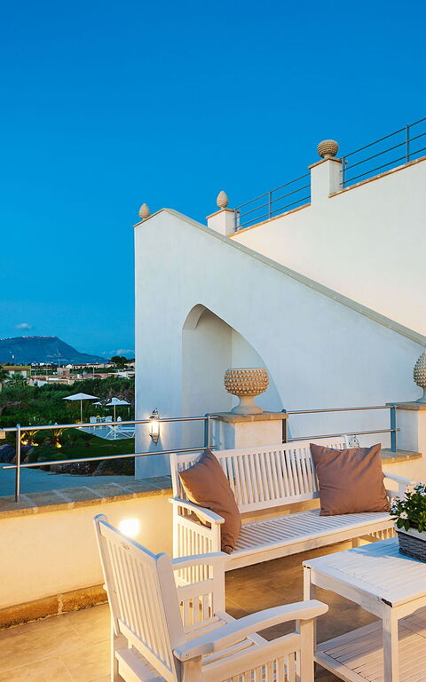 Villa Pigna Bianca: Balkon / terras / patio, Buitenshuis