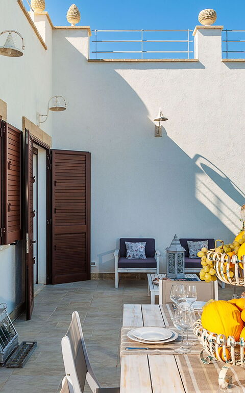 Villa Pigna Bianca: Balkon / terras / patio, Buitenkanten, Buitenshuis