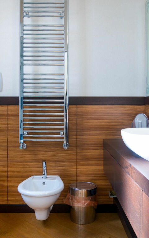 Villa Modigliani: Badkamer