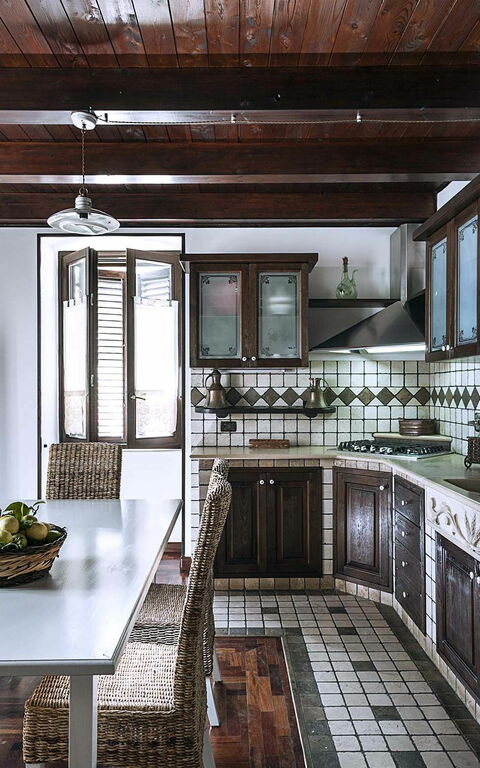 Villa Carolina: Keuken, Lunchroom