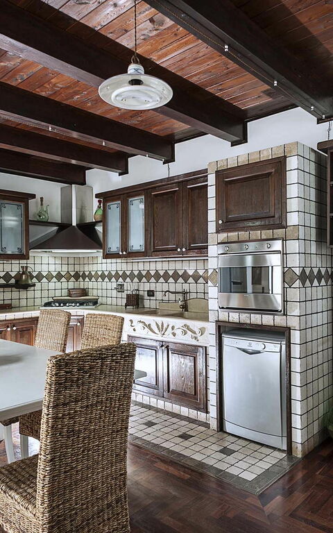 Villa Carolina: Keuken, Lunchroom