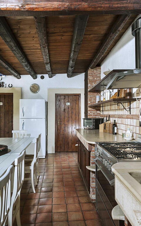 Villa Carolina: Keuken, Lunchroom