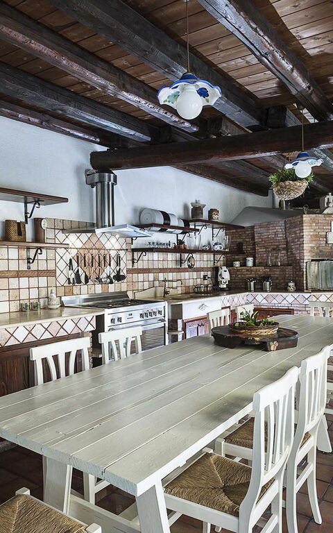 Villa Carolina: Keuken, Lunchroom