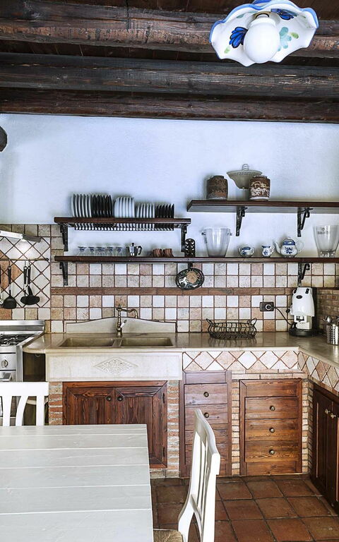 Villa Carolina: Keuken, Lunchroom