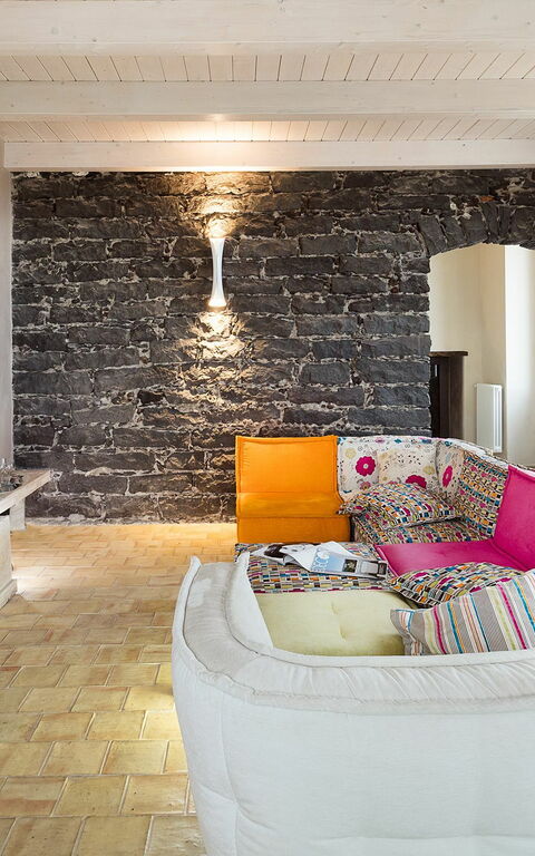 Villa Torre Etnea: Woonkamer