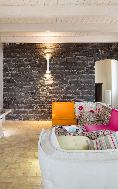 Villa Torre Etnea: Woonkamer