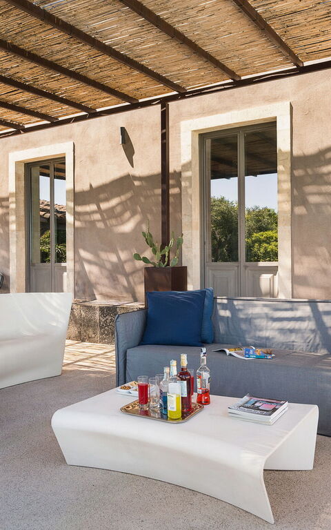 Villa Torre Etnea: Balkon / terras / patio, Buitenkanten, Buitenshuis