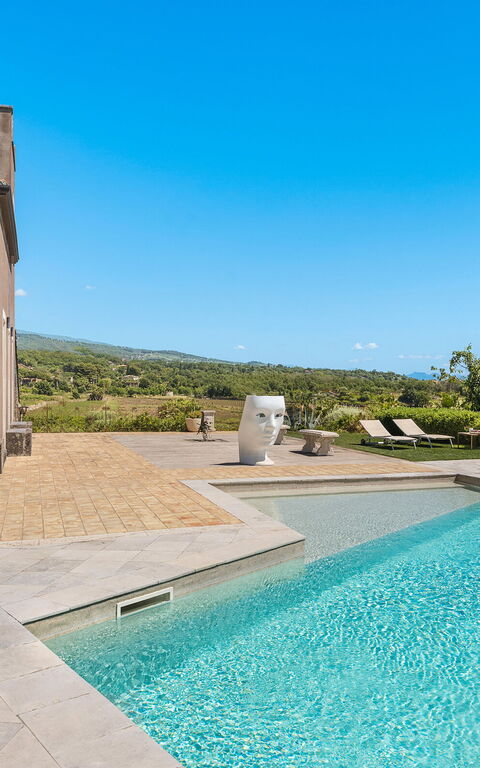 Villa Torre Etnea: Buitenkanten, Buitenshuis, zwembad