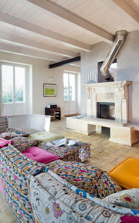 Villa Torre Etnea: Woonkamer