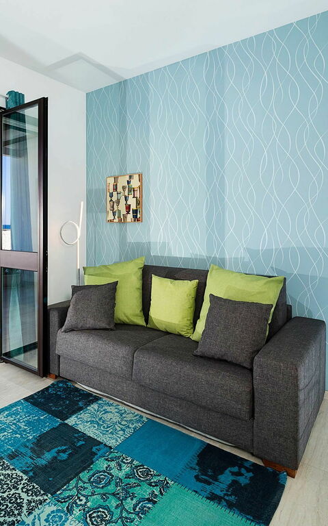 Villa San Lorenzo Rosmarino: Woonkamer