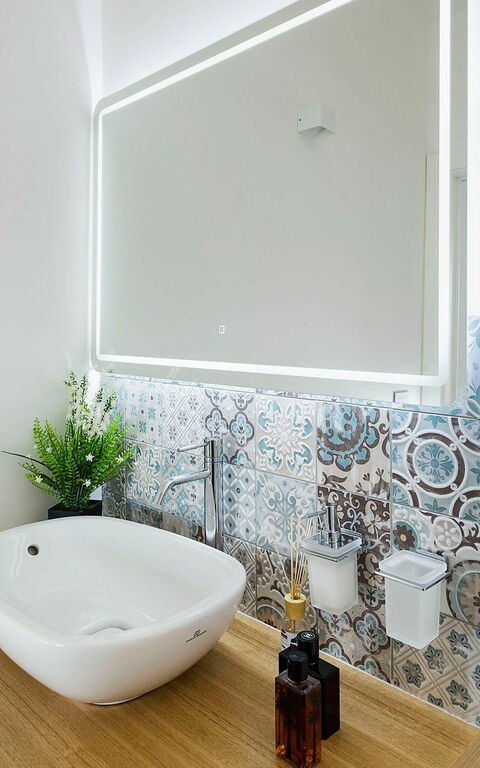 Villa San Lorenzo Rosmarino: Badkamer