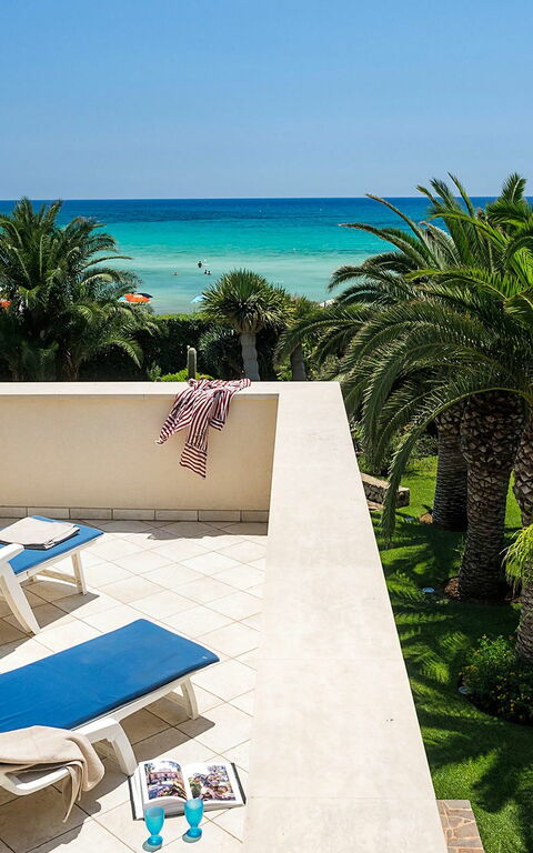 Villa La Plage: Balkon / terras / patio