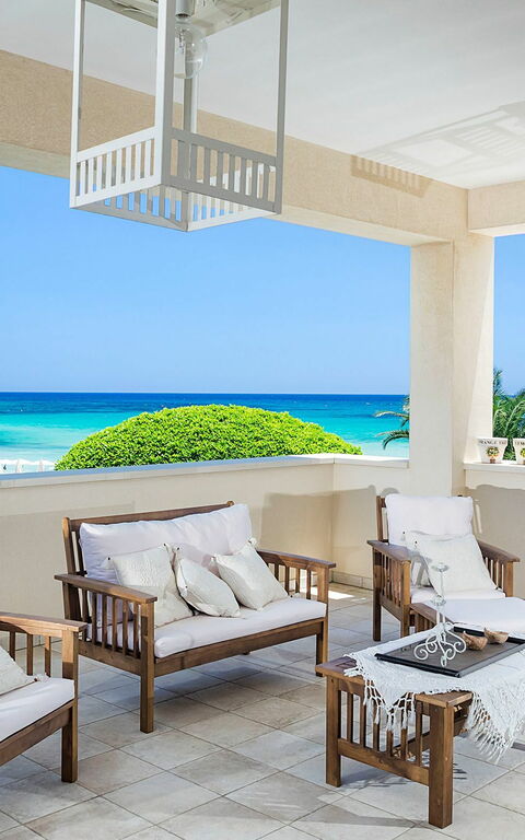 Villa La Plage: Balkon / terras / patio