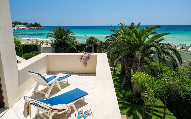 Villa La Plage: Balkon / terras / patio