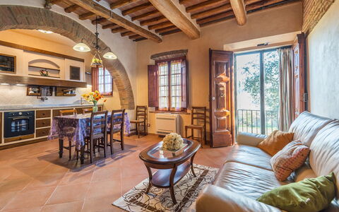 Accommodatie Smeraldo: Keuken, Lunchroom, Woonkamer