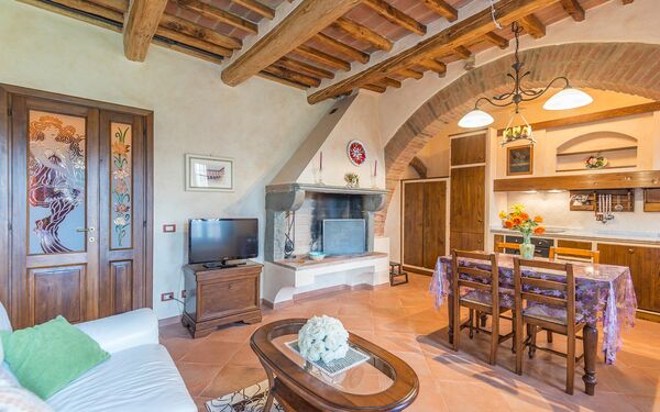 Accommodatie Smeraldo: Keuken, Lunchroom, Woonkamer