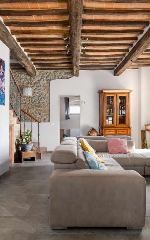 Villa Dei Vini: Woonkamer