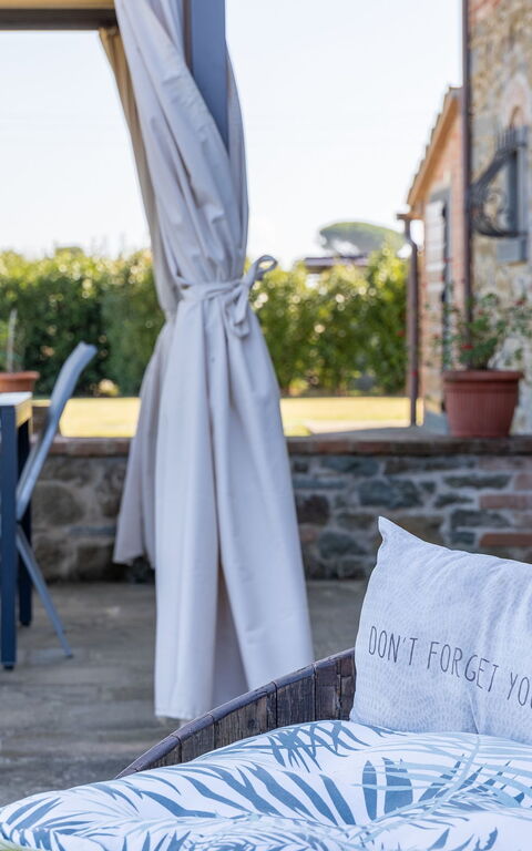 Villa Dei Vini: Balkon / terras / patio, Buitenshuis, Tuin