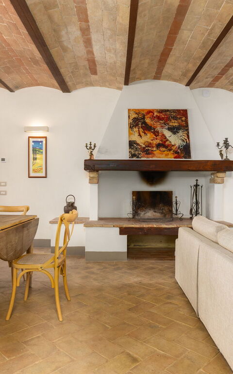 Villa Il Caggio: Woonkamer