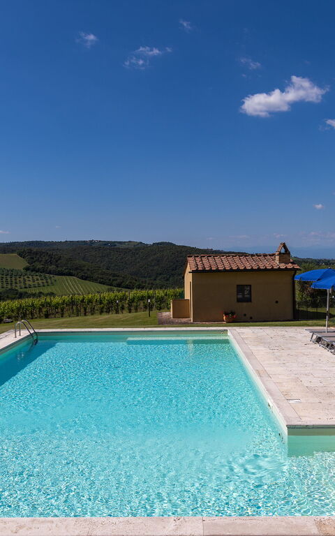 Villa Il Caggio: Buitenkanten, Buitenshuis, Keer bekeken, zwembad