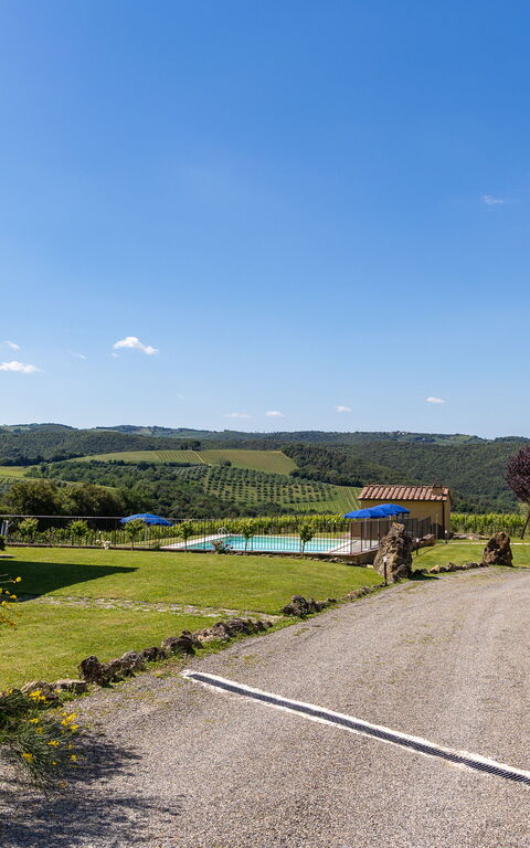 Villa Il Caggio: Buitenkanten, Buitenshuis