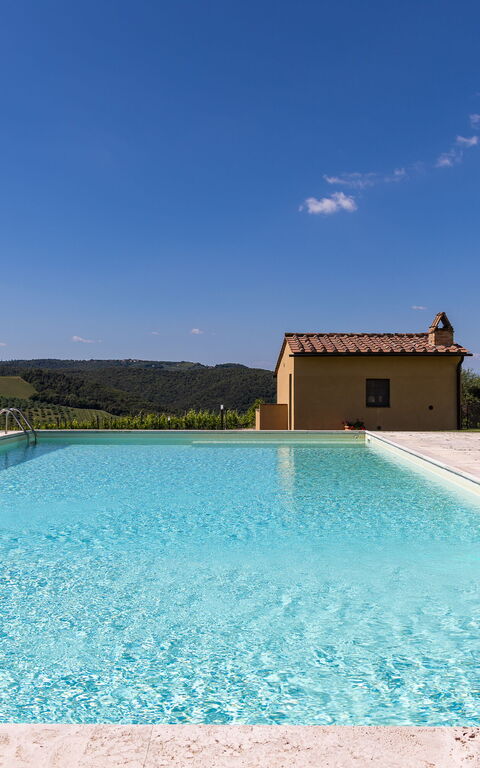 Villa Il Caggio: Buitenkanten, Buitenshuis, Keer bekeken, zwembad