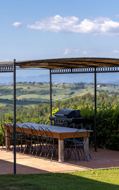 Villa Il Caggio: Balkon / terras / patio, Buitenkanten, Buitenshuis, Keer bekeken