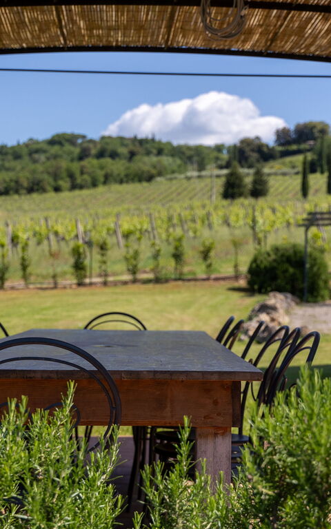 Villa Il Caggio: Balkon / terras / patio, Buitenkanten, Buitenshuis, Keer bekeken
