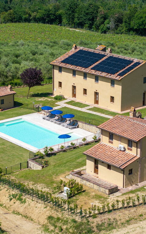 Villa Il Caggio: Buitenkanten, Buitenshuis, Keer bekeken, Tuin, zwembad