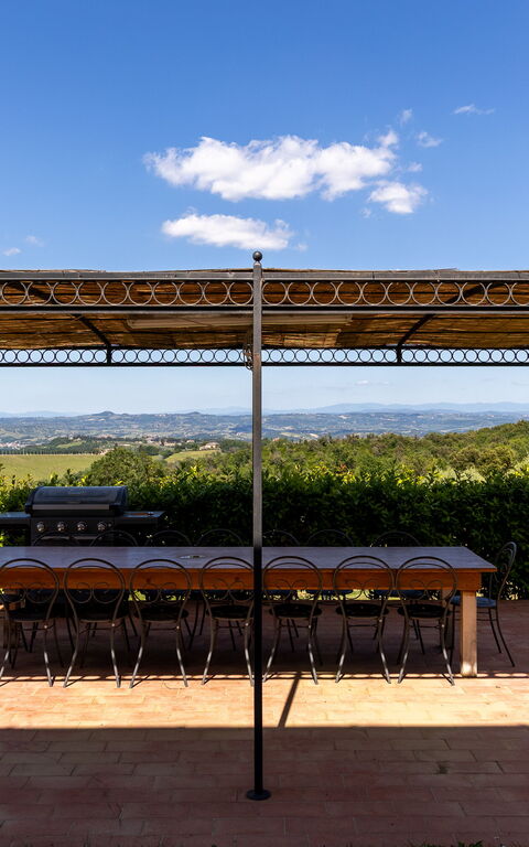 Villa Il Caggio: Balkon / terras / patio, Buitenkanten, Buitenshuis, Keer bekeken