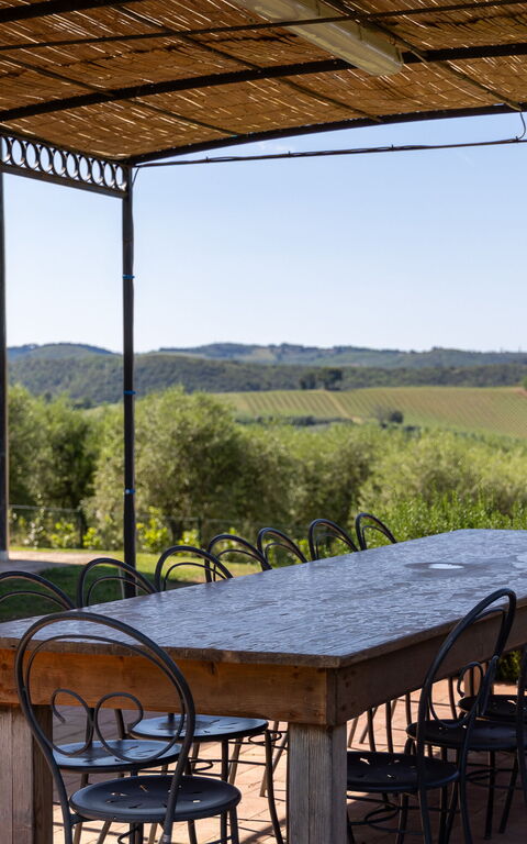 Villa Il Caggio: Balkon / terras / patio, Buitenkanten, Buitenshuis, Keer bekeken