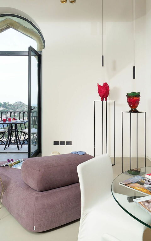 Torre Isola Bella: Lunchroom, Woonkamer