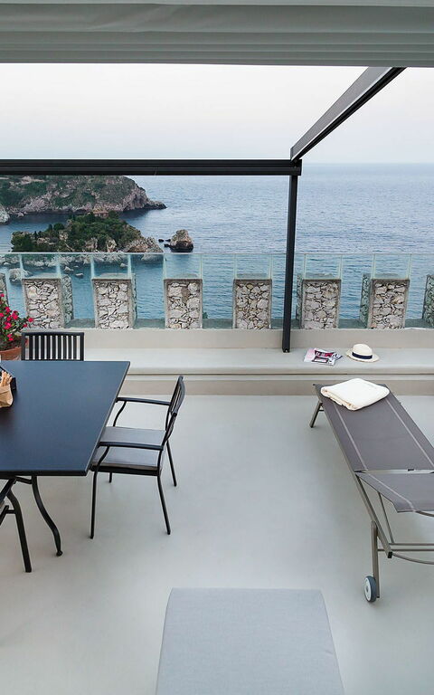 Torre Isola Bella: Balkon / terras / patio