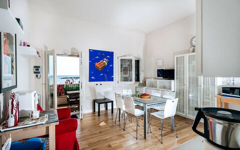 Accommodatie Vela: Keuken, Lunchroom, Woonkamer