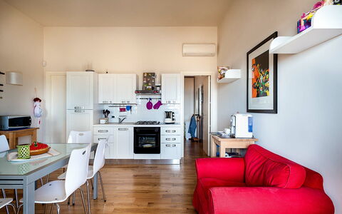 Accommodatie Vela: Keuken, Lunchroom, Woonkamer