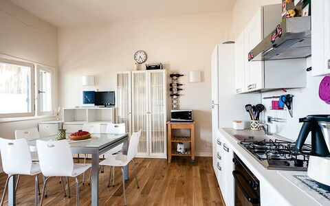 Accommodatie Vela: Keuken, Lunchroom, Woonkamer